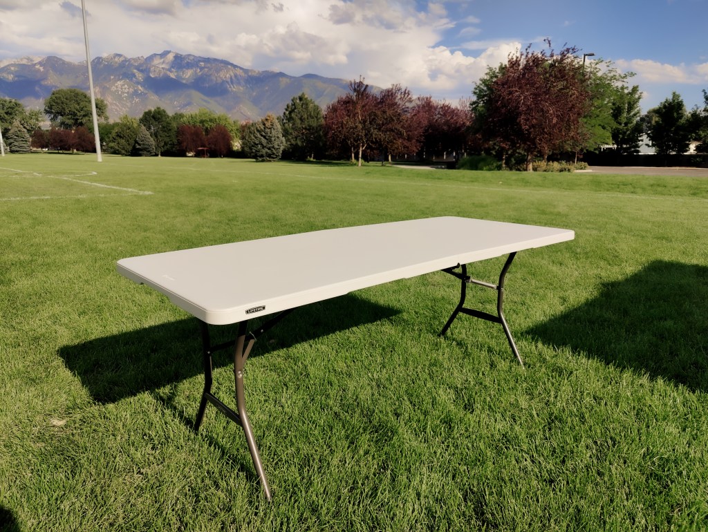 Table in a field.
